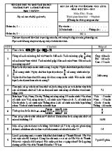Đáp án đề thi tuyển sinh vào Lớp 6 môn Toán - Năm học 2014-2015 - Trường THCS Lương Thế Vinh